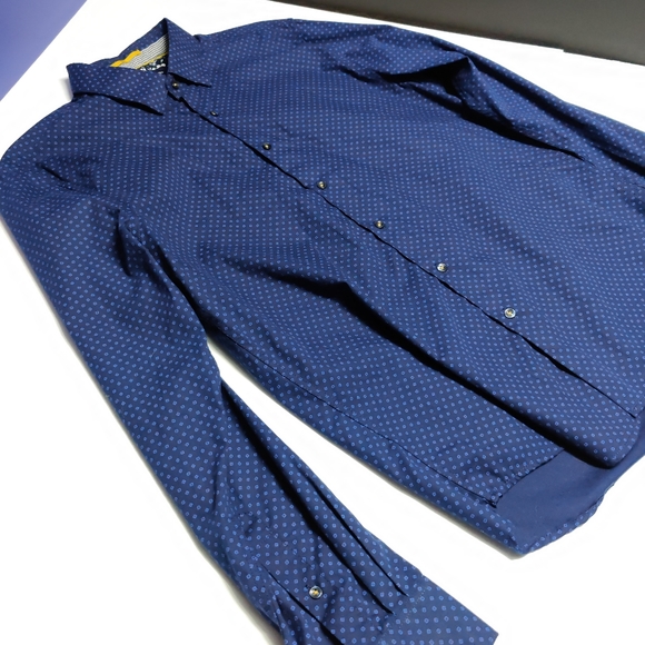 Denim & Flower Long Sleeve Button Up Shirt Large - Picture 4 of 7